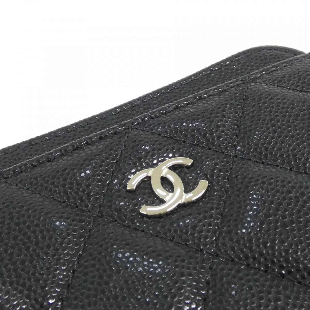 CHANEL Timeless Classic AP4893 Card Case Grained Calfskin 黑色 荔枝紋牛皮 未使用品 - 縮圖 3
