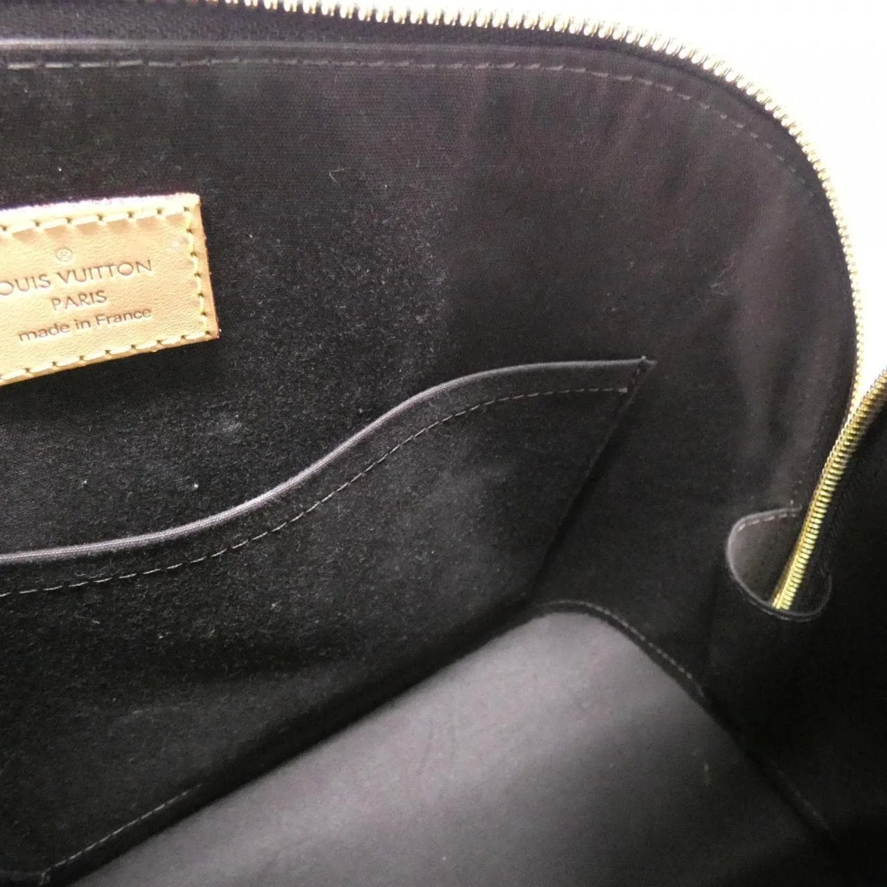 LOUIS VUITTON Alma M91691 手提包 Vernis 漆皮 黑色 Vernis 中古品A - 縮圖 7