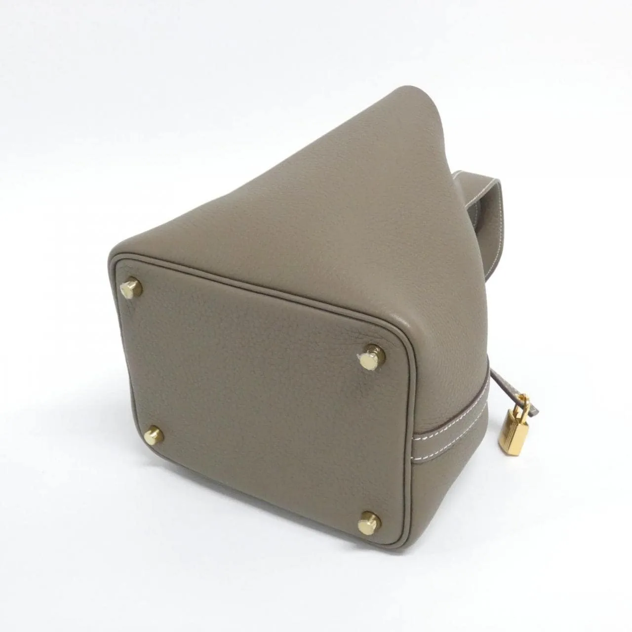 HERMES Picotin 056289CC Handbag Clemence Etoupe Clemence 皮 中古品A - 縮圖 2