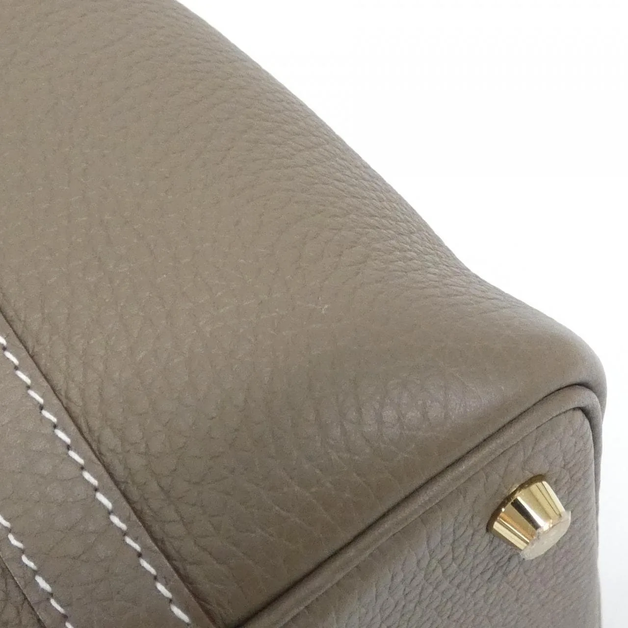 HERMES Picotin 056289CC Handbag Clemence Etoupe Clemence 皮 中古品A - 縮圖 3