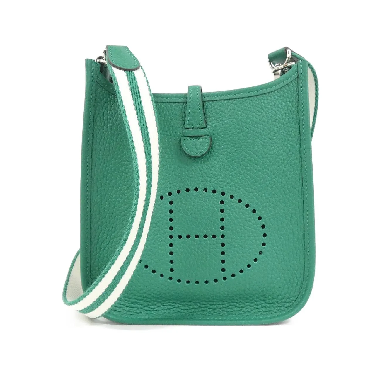 HERMES Evelyne 084554CK 肩背包 Clemence White