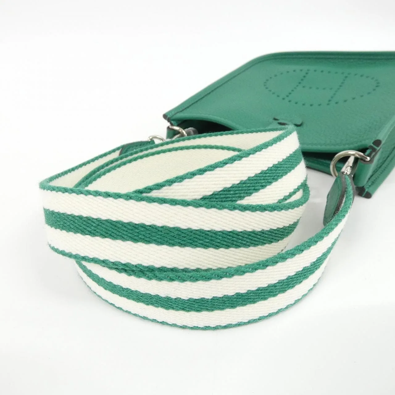 HERMES Evelyne 084554CK 肩背包 Clemence 白色 Clemence 皮 未使用品 - 縮圖 4