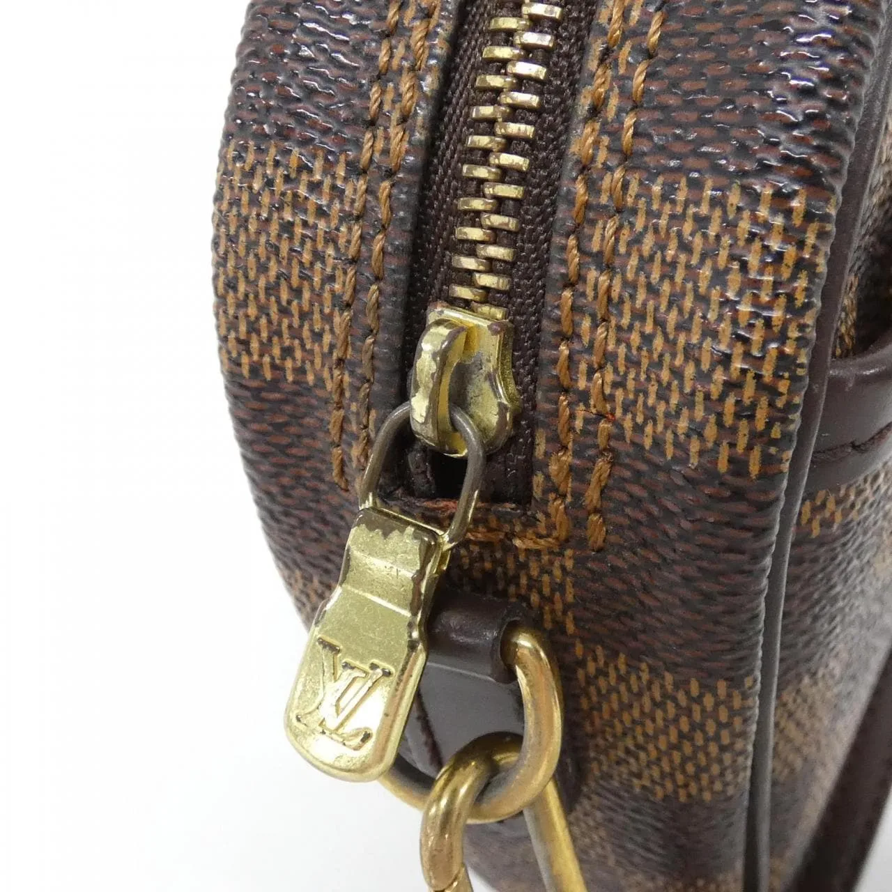 LOUIS VUITTON Pochette N51296+M68213 Shoulder Damier Black Damier Rank B - Thumbnail 4