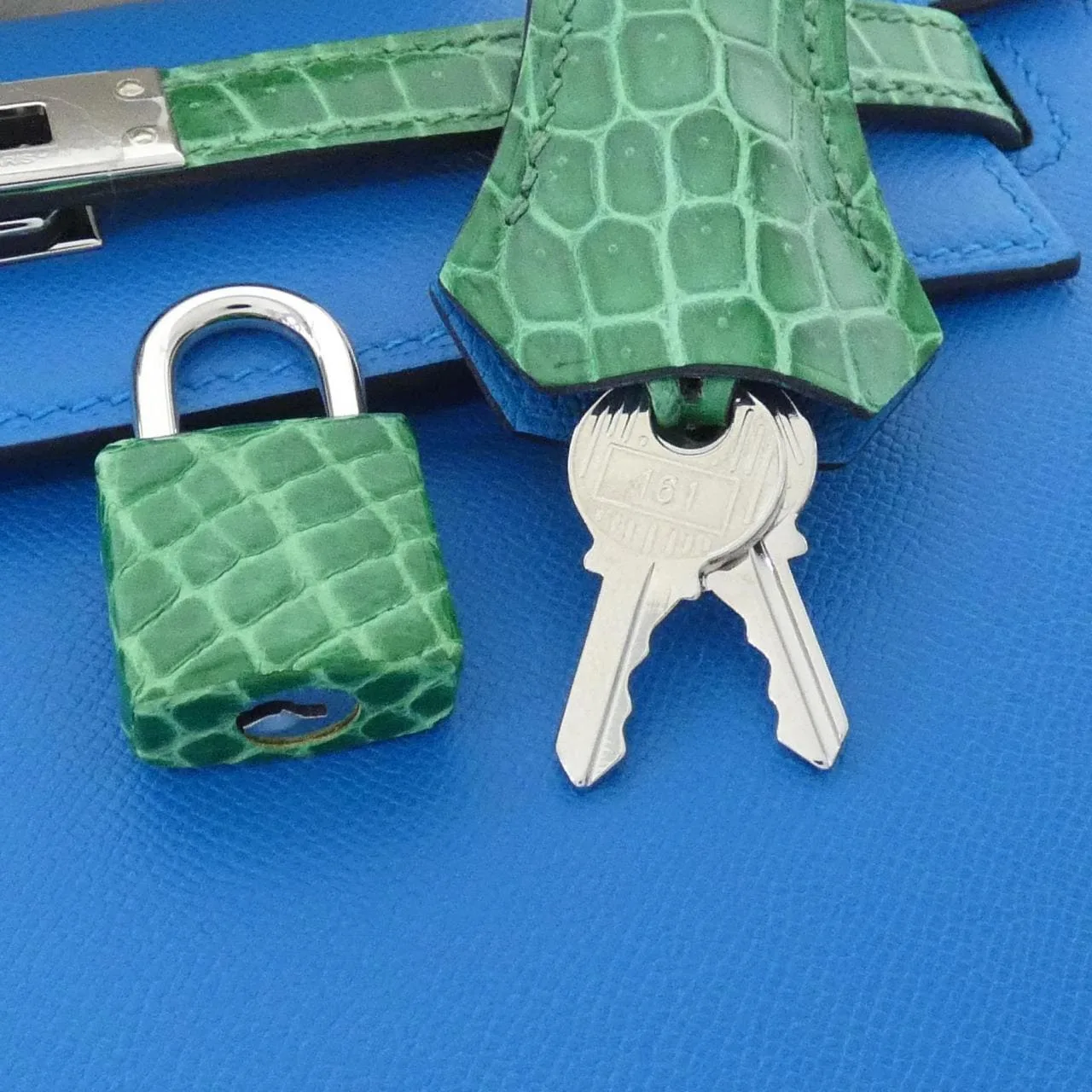 HERMES Kelly 082735CK Handbag 藍色 未使用品 - 縮圖 4