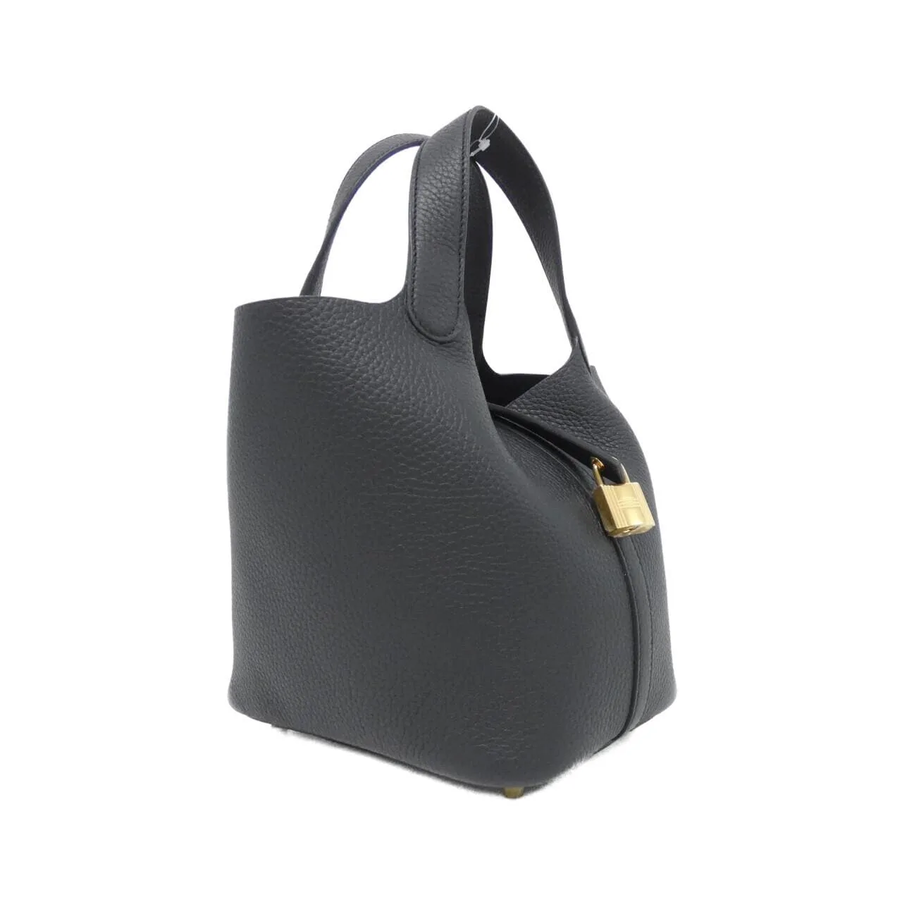 HERMES Picotin 056289CC Handbag Clemence Black