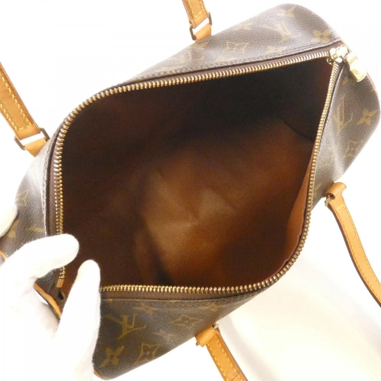 LOUIS VUITTON Papillon M51385 Handbag Monogram Black Monogram Rank B - Thumbnail 9