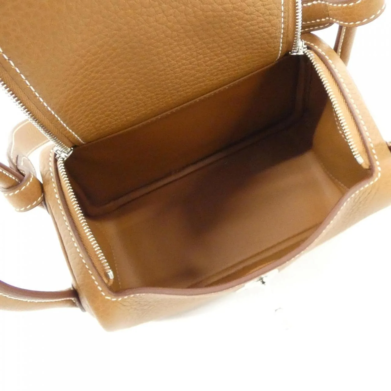 HERMES Lindy 085956CK Shoulder Clemence Gold Clemence Leather Rank A - Thumbnail 6