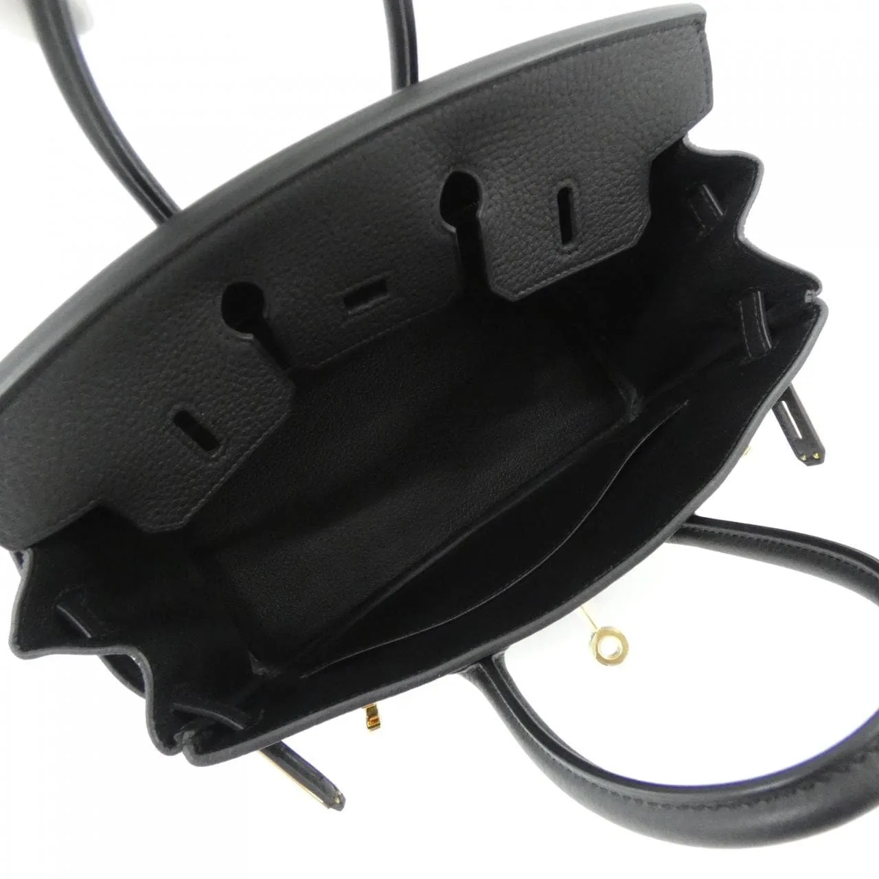 HERMES Birkin 041344CC Handbag Togo Black Togo Leather Unused - Thumbnail 6