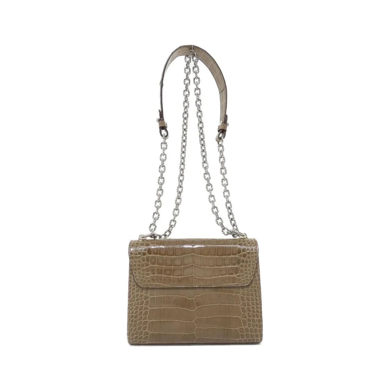 LOUIS VUITTON Twist Shoulder Leather Beige Leather Rank A - Thumbnail 2