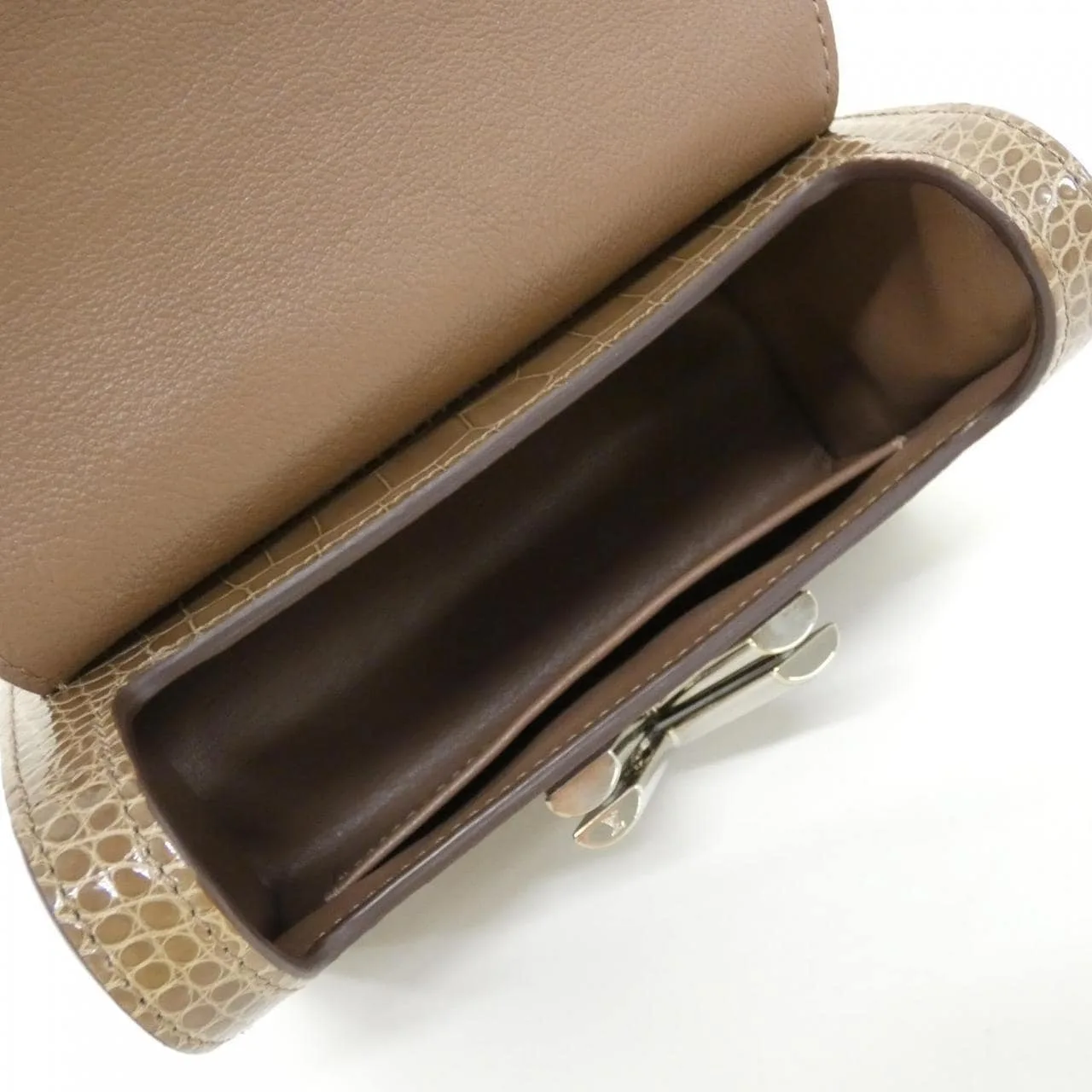 LOUIS VUITTON Twist Shoulder Leather Beige Leather Rank A - Thumbnail 6