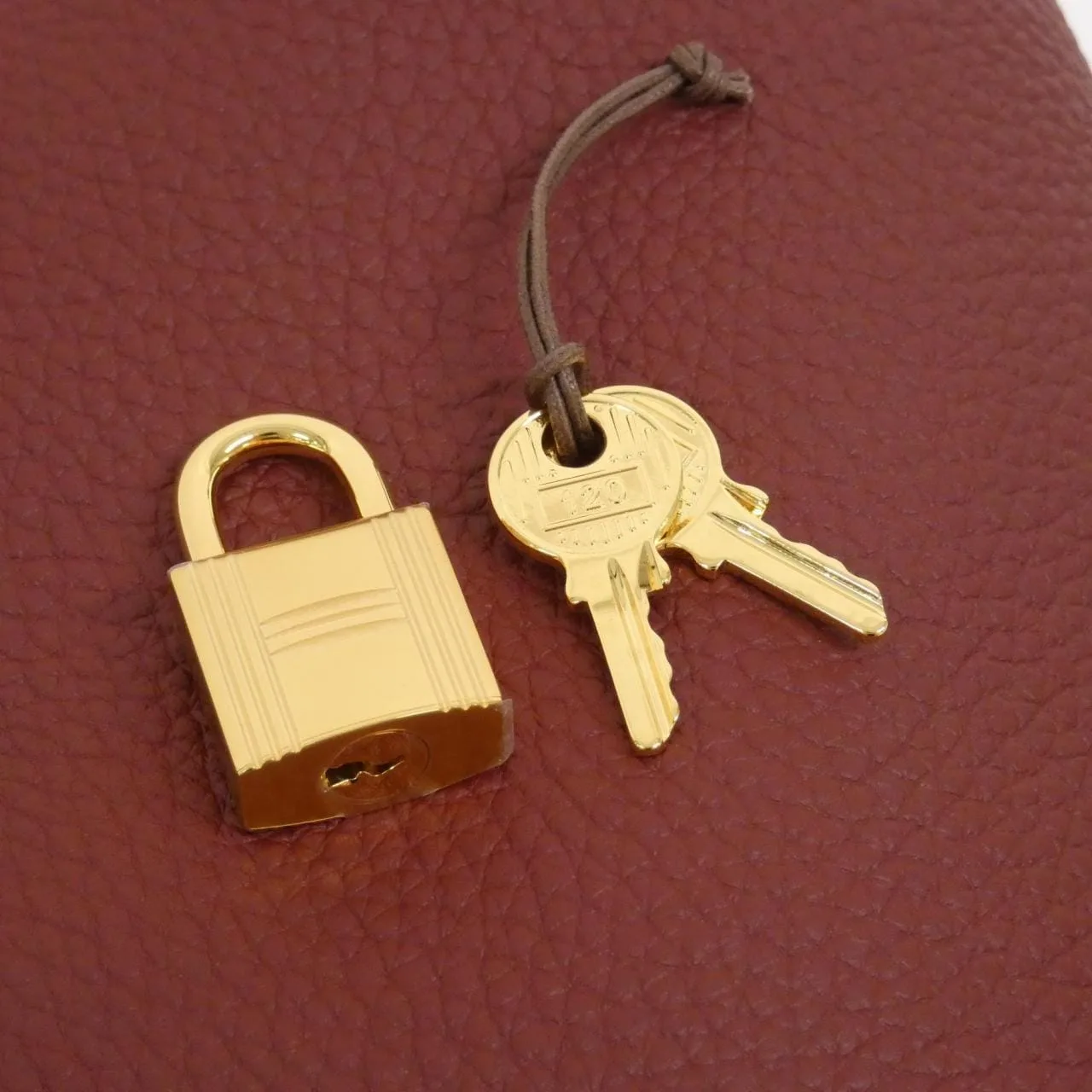 HERMES Picotin 056289CC Handbag Clemence Rouge Clemence 皮 中古品A - 縮圖 3