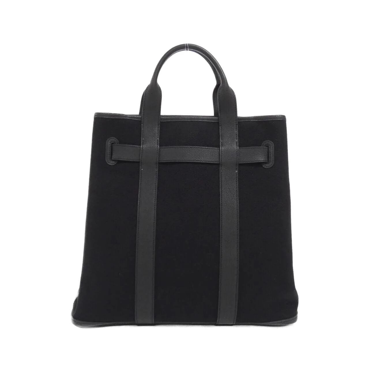 HERMES 049208CK Handbag Canvas Black Canvas Rank A - Thumbnail 2