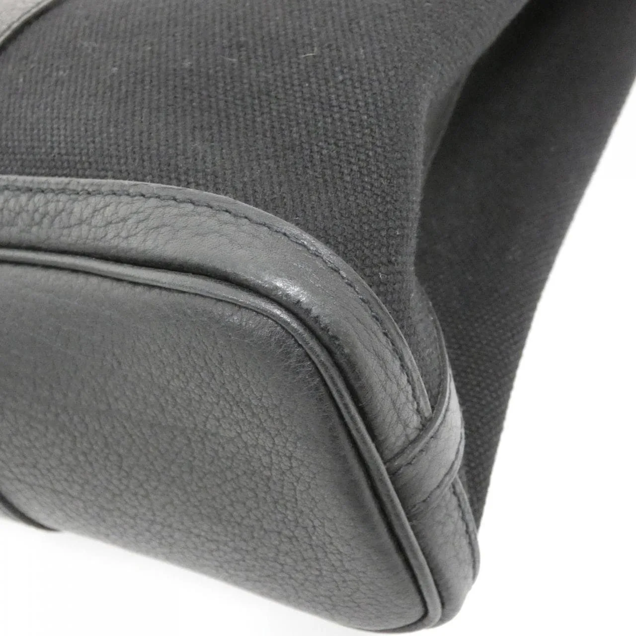 HERMES 049208CK Handbag Canvas Black Canvas Rank A - Thumbnail 4