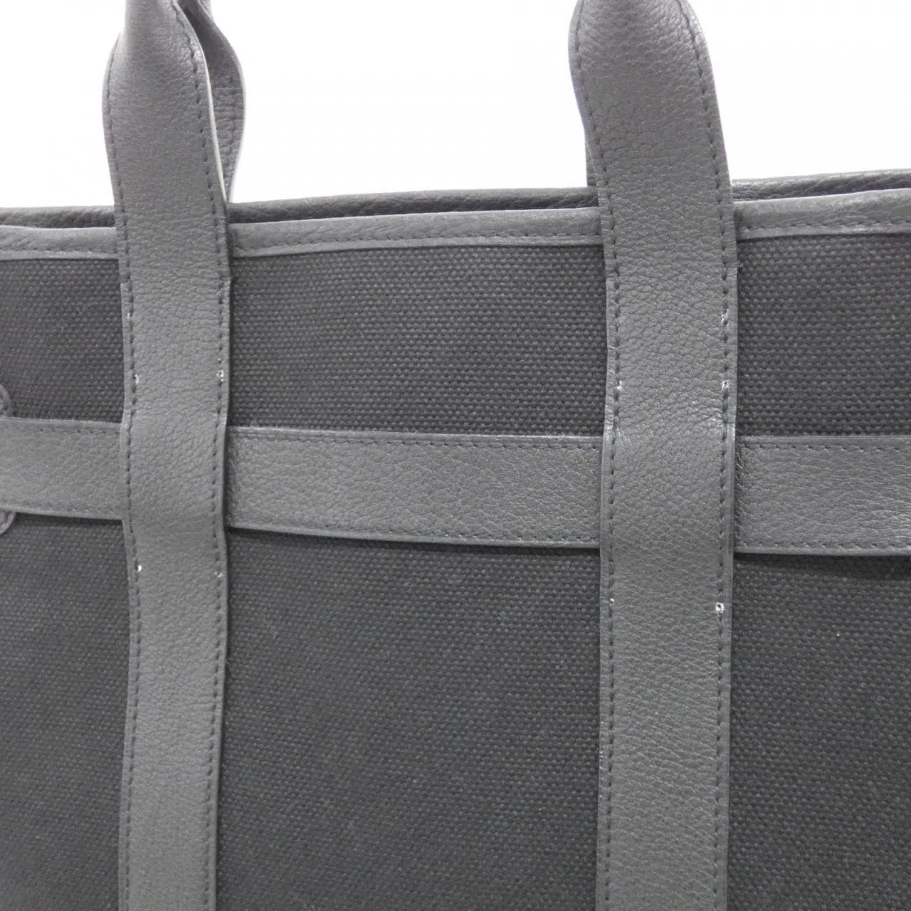 HERMES 049208CK Handbag Canvas Black Canvas Rank A - Thumbnail 5