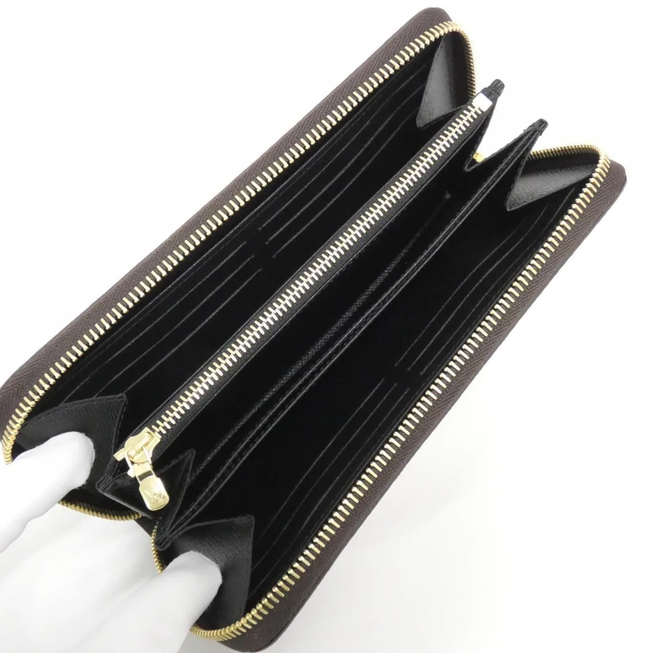 LOUIS VUITTON M69353 Wallet Monogram 黑色 Monogram 中古品A - 縮圖 5