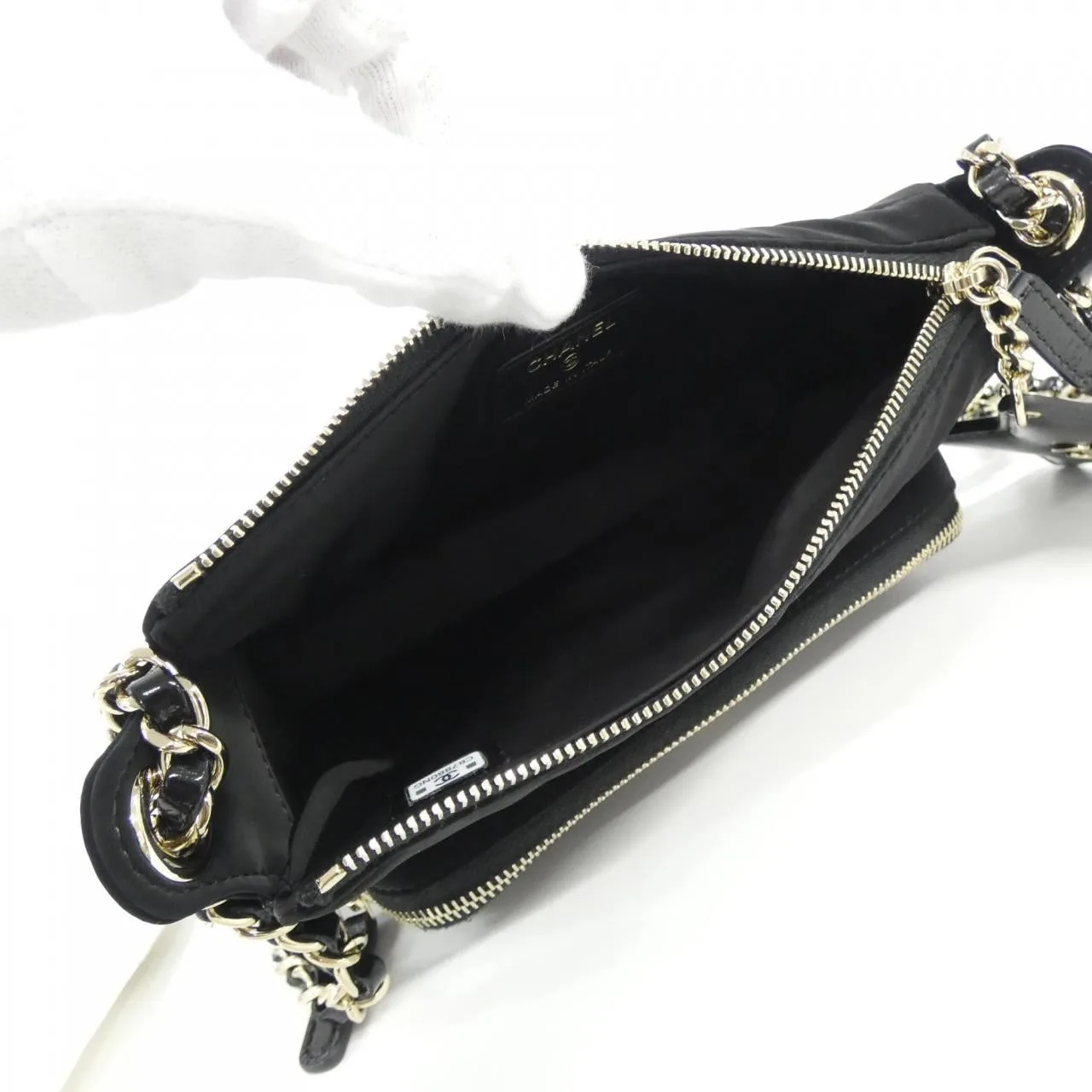 CHANEL AP4771 銀包 尼龍 黑色 尼龍 中古品A - 縮圖 8