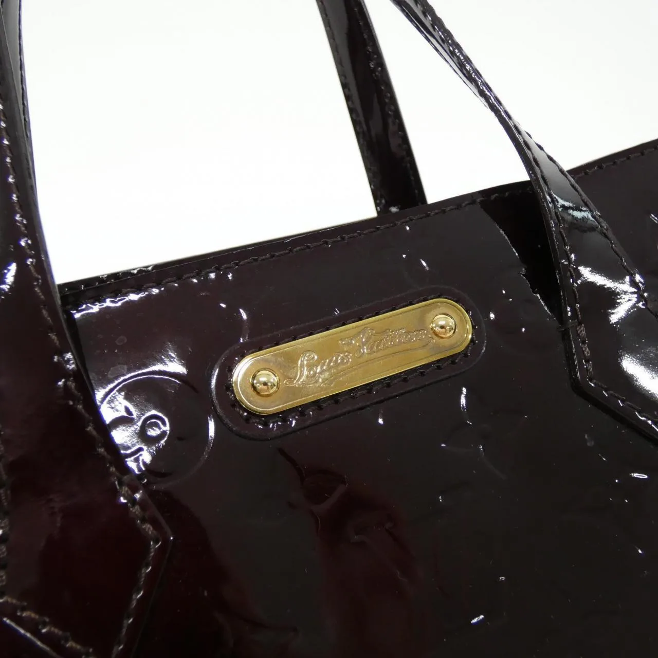 LOUIS VUITTON M93641 Handbag Vernis Black Vernis Rank A - Thumbnail 4