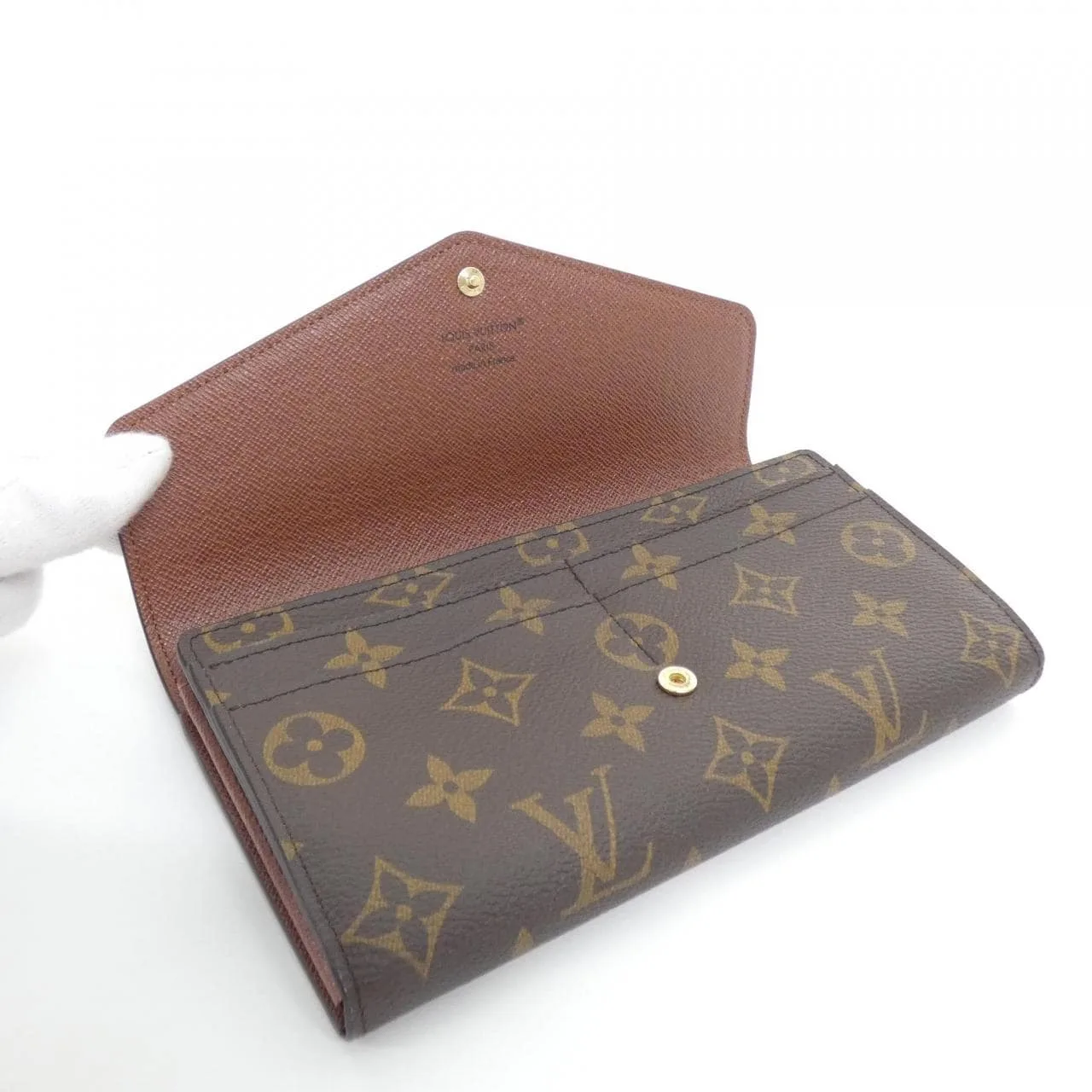 LOUIS VUITTON M60531 銀包 Monogram 黑色 Monogram 中古品A - 縮圖 5