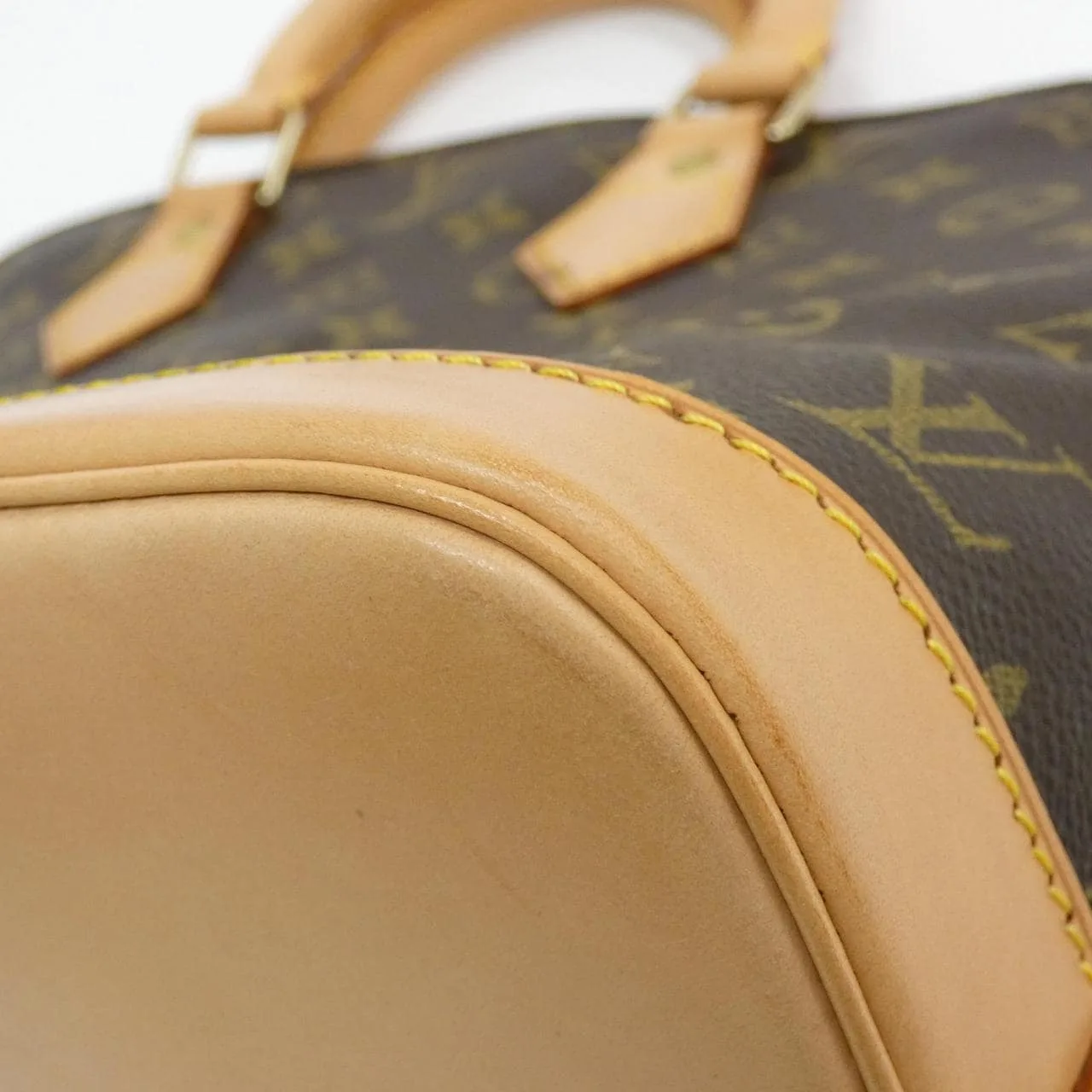 LOUIS VUITTON Alma M51130 Handbag Monogram 黑色 Monogram 中古品A - 縮圖 2