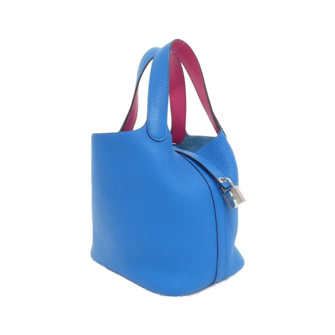 HERMES Picotin 069560CK Handbag Clemence Blue