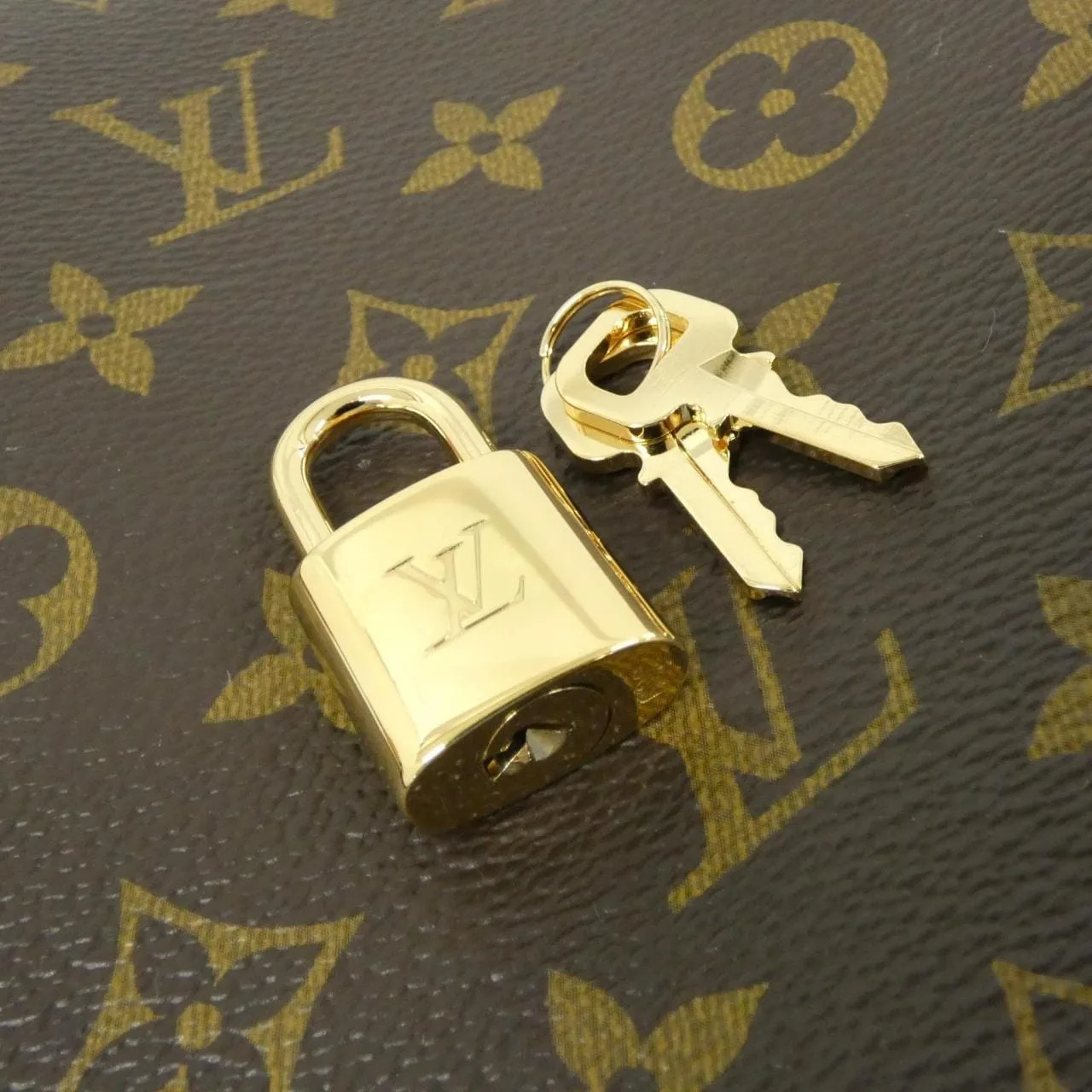LOUIS VUITTON M45898 Handbag Monogram 黑色 Monogram 中古品A - 縮圖 3