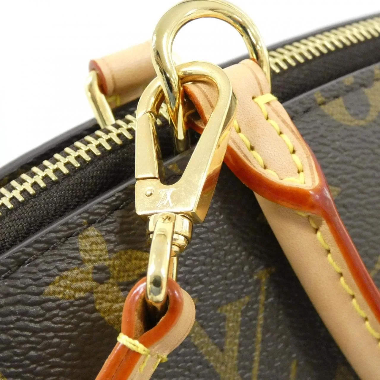 LOUIS VUITTON M45898 Handbag Monogram 黑色 Monogram 中古品A - 縮圖 4