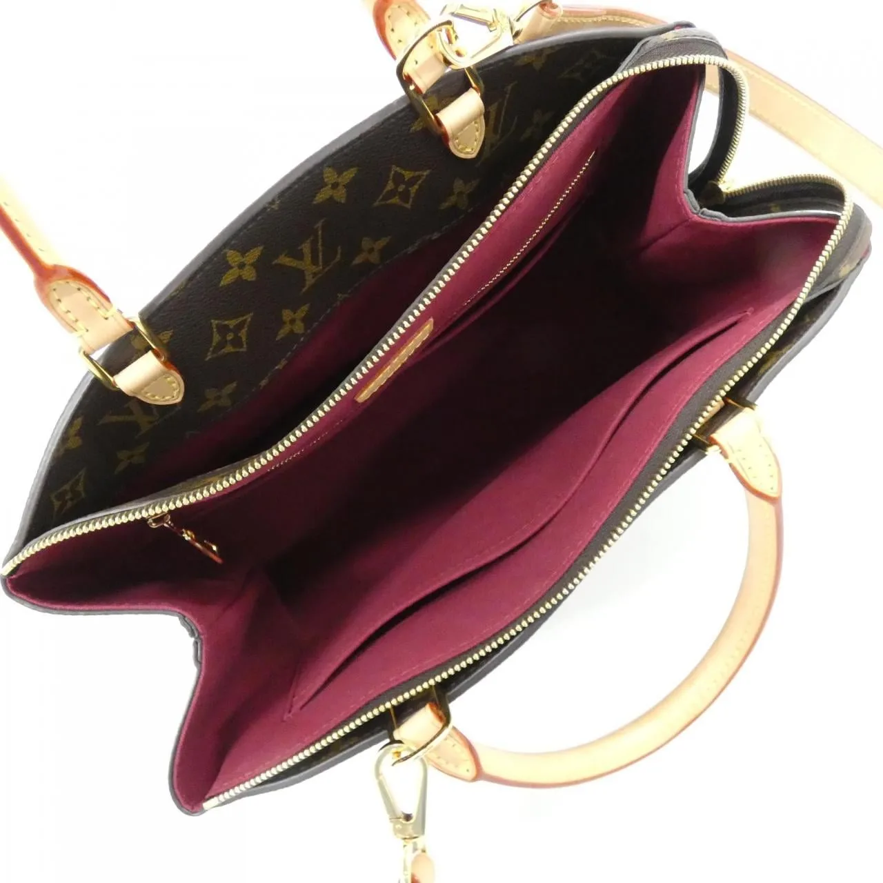 LOUIS VUITTON M45898 Handbag Monogram 黑色 Monogram 中古品A - 縮圖 6