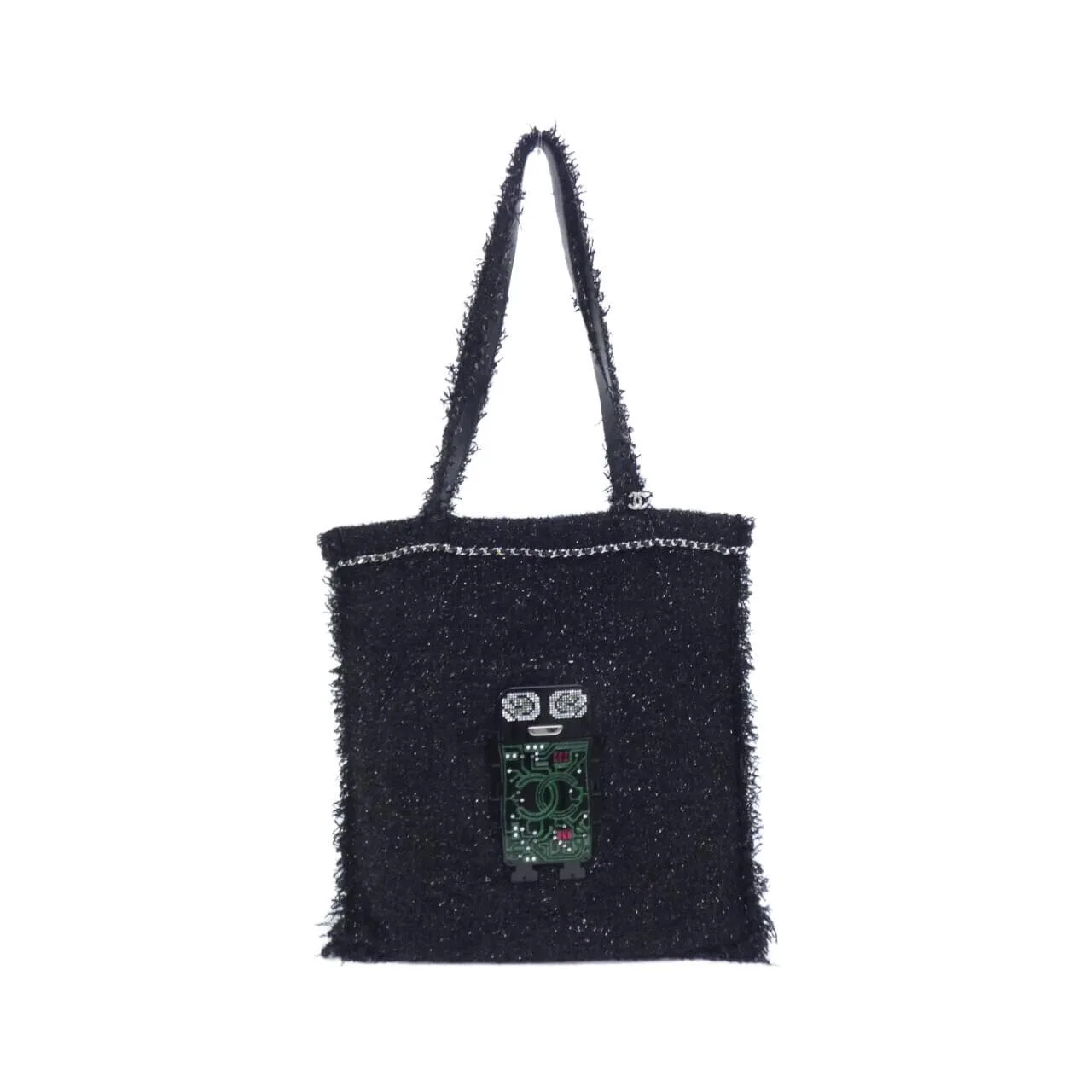 CHANEL 94646 Handbag Tweed