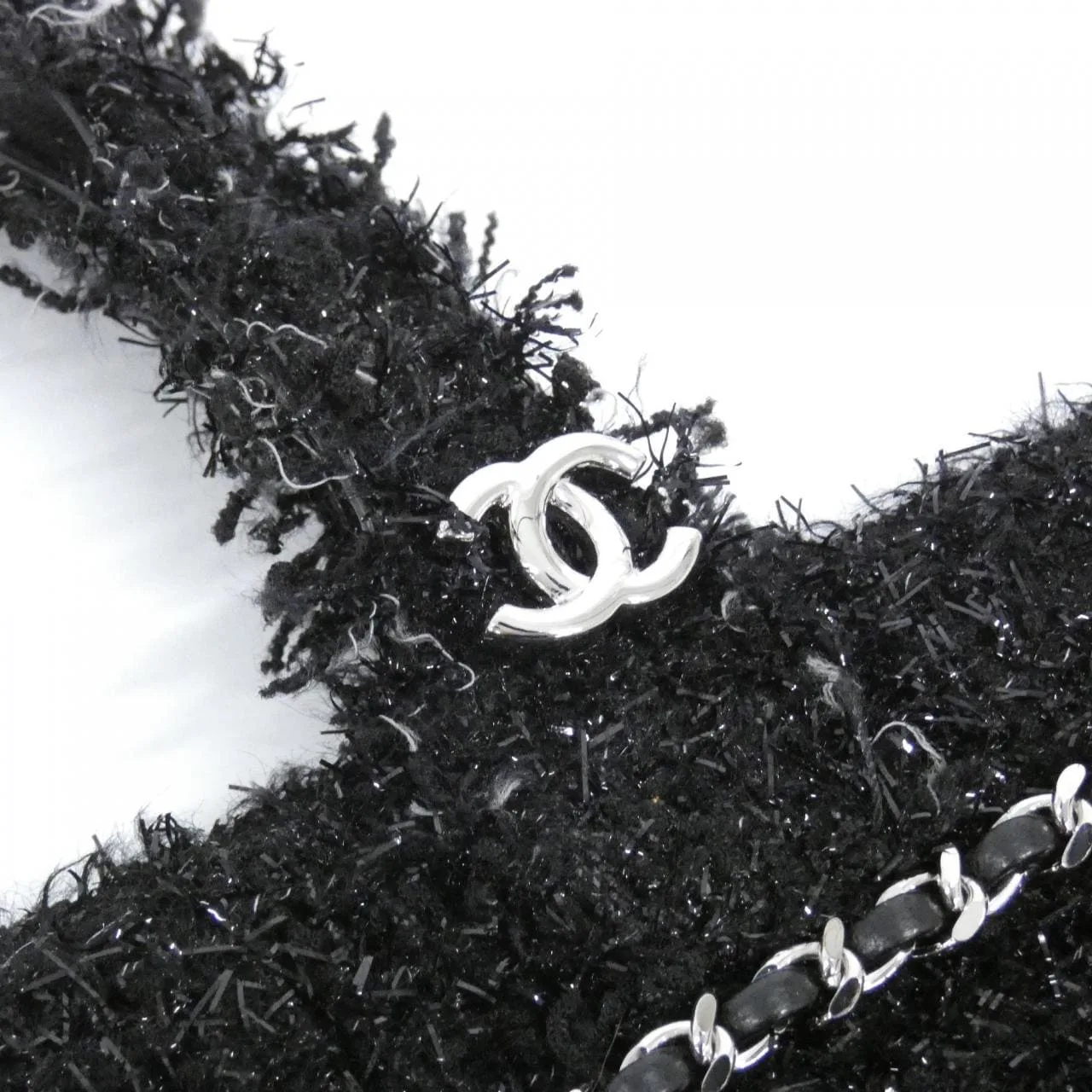 CHANEL 94646 Handbag Tweed 5