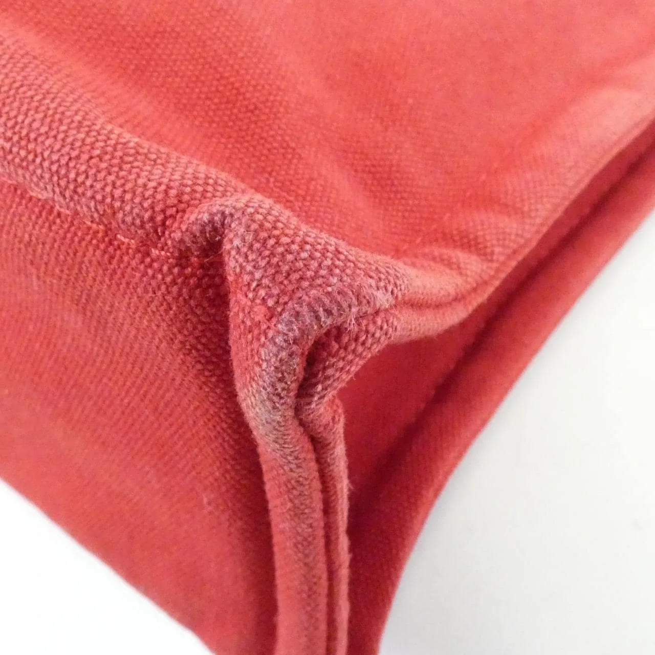 HERMES 101098M Handbag Canvas Rouge Canvas Rank B - Thumbnail 2