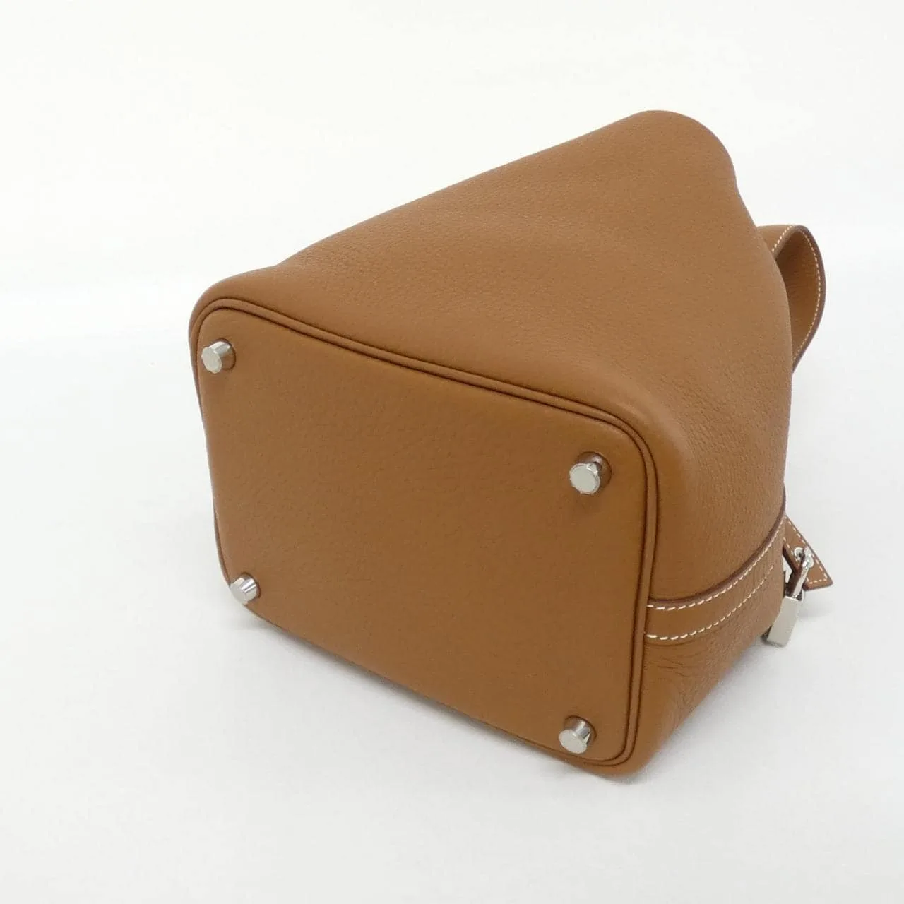 HERMES Picotin 056289CK Handbag Clemence 金色 Clemence 皮 未使用品 - 縮圖 2