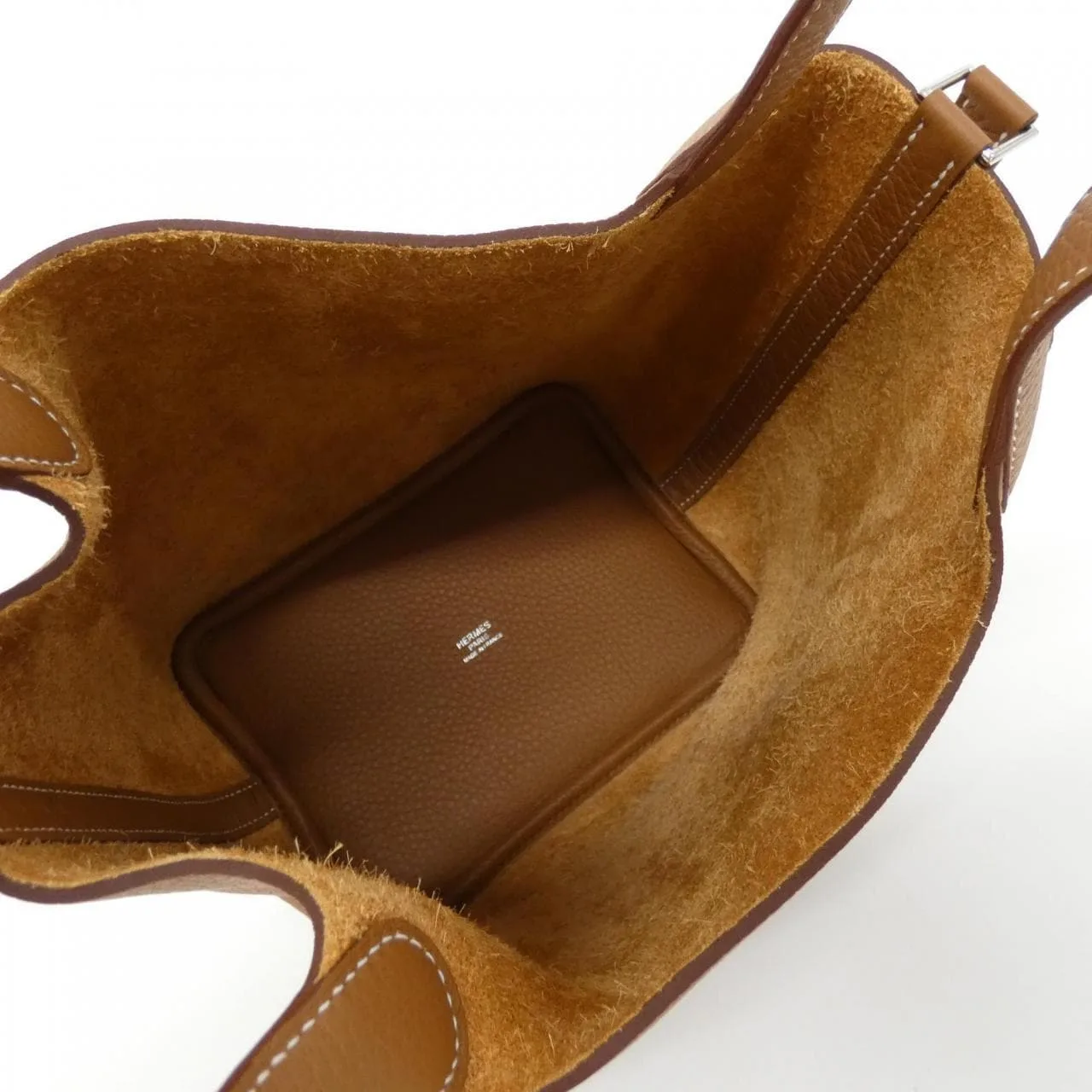 HERMES Picotin 056289CK Handbag Clemence 金色 Clemence 皮 未使用品 - 縮圖 5