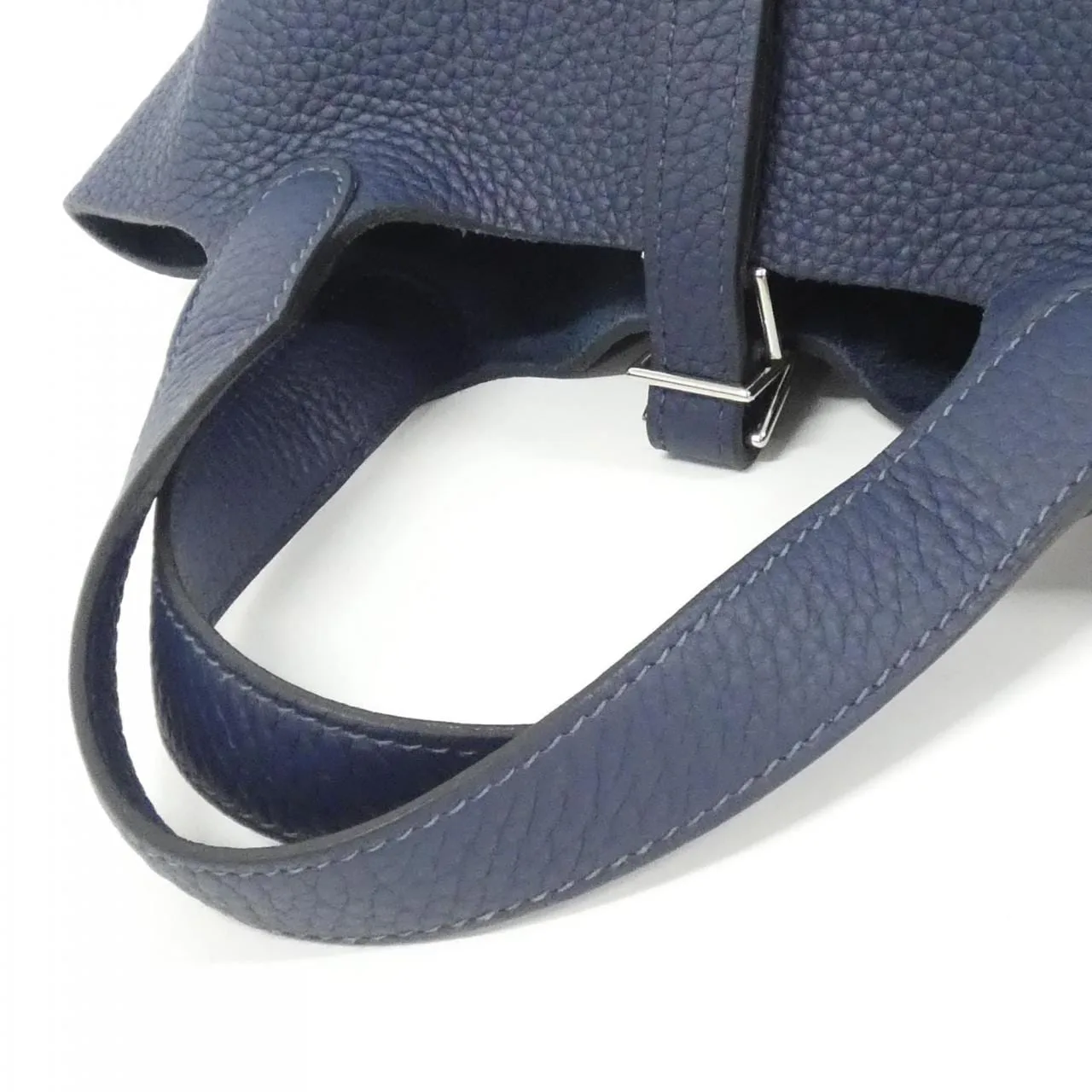 HERMES Picotin 056289CK Handbag Clemence 藍色 Clemence 皮 中古品A - 縮圖 7
