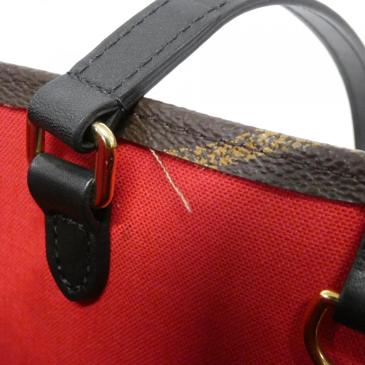 LOUIS VUITTON OnTheGo M45321 Handbag Monogram 黑色 Monogram 中古品A - 縮圖 6