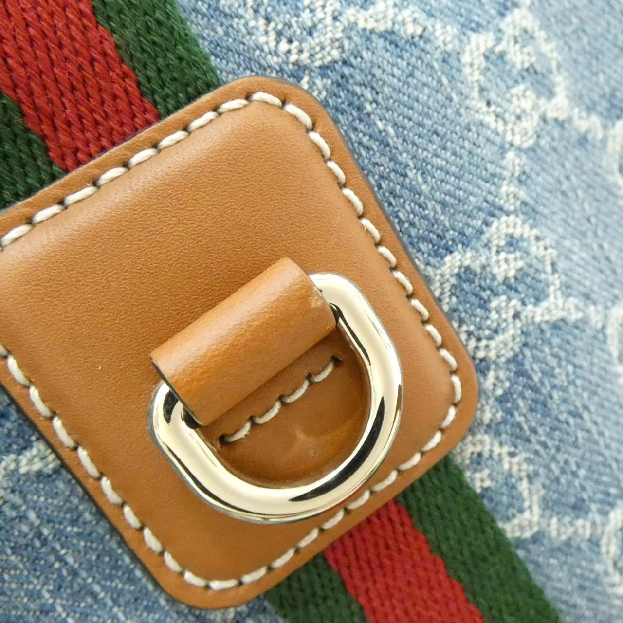 GUCCI 859975 FAFTZ 波士頓包 牛仔布 4