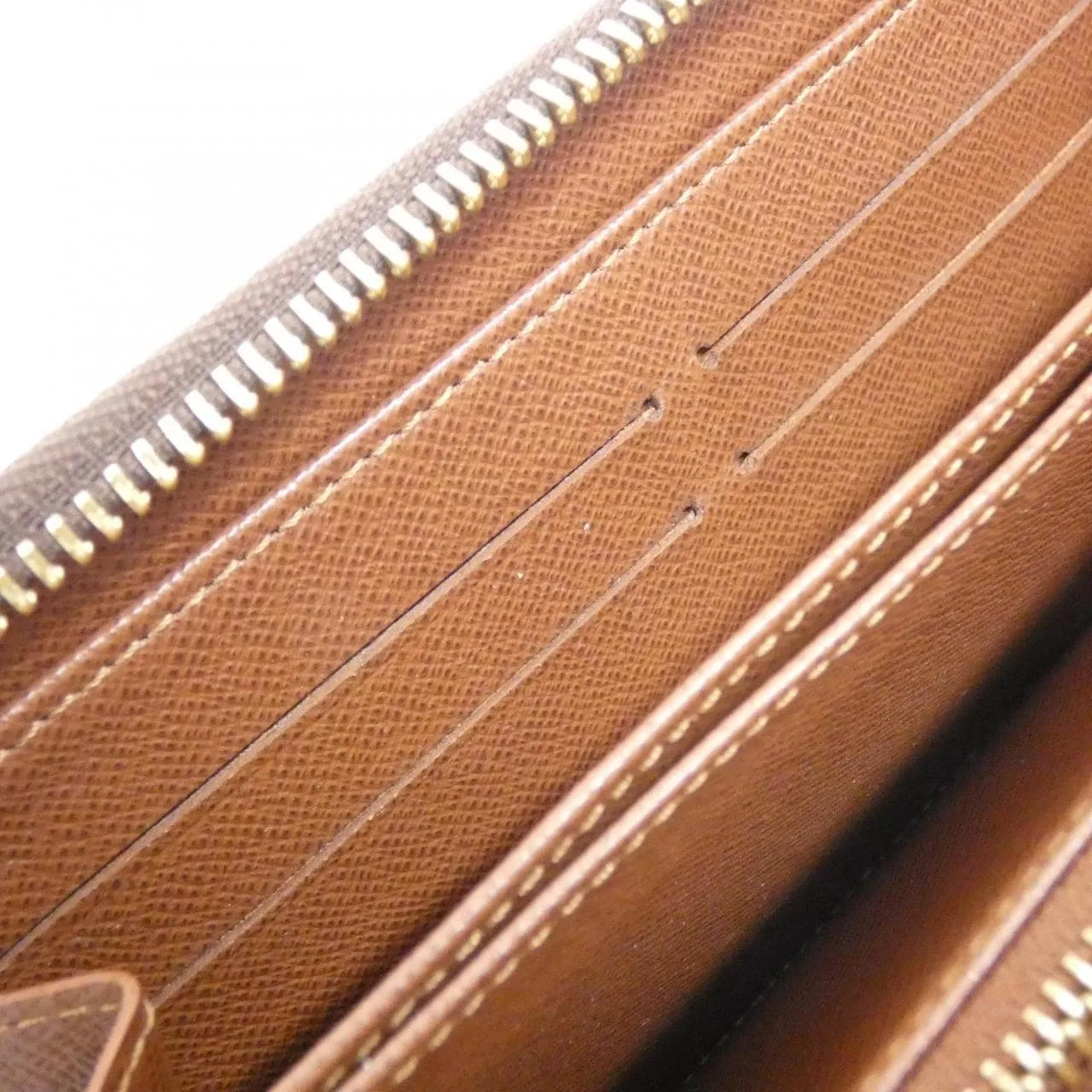 LOUIS VUITTON M60017 Wallet Monogram 黑色 Monogram 中古品A - 縮圖 6