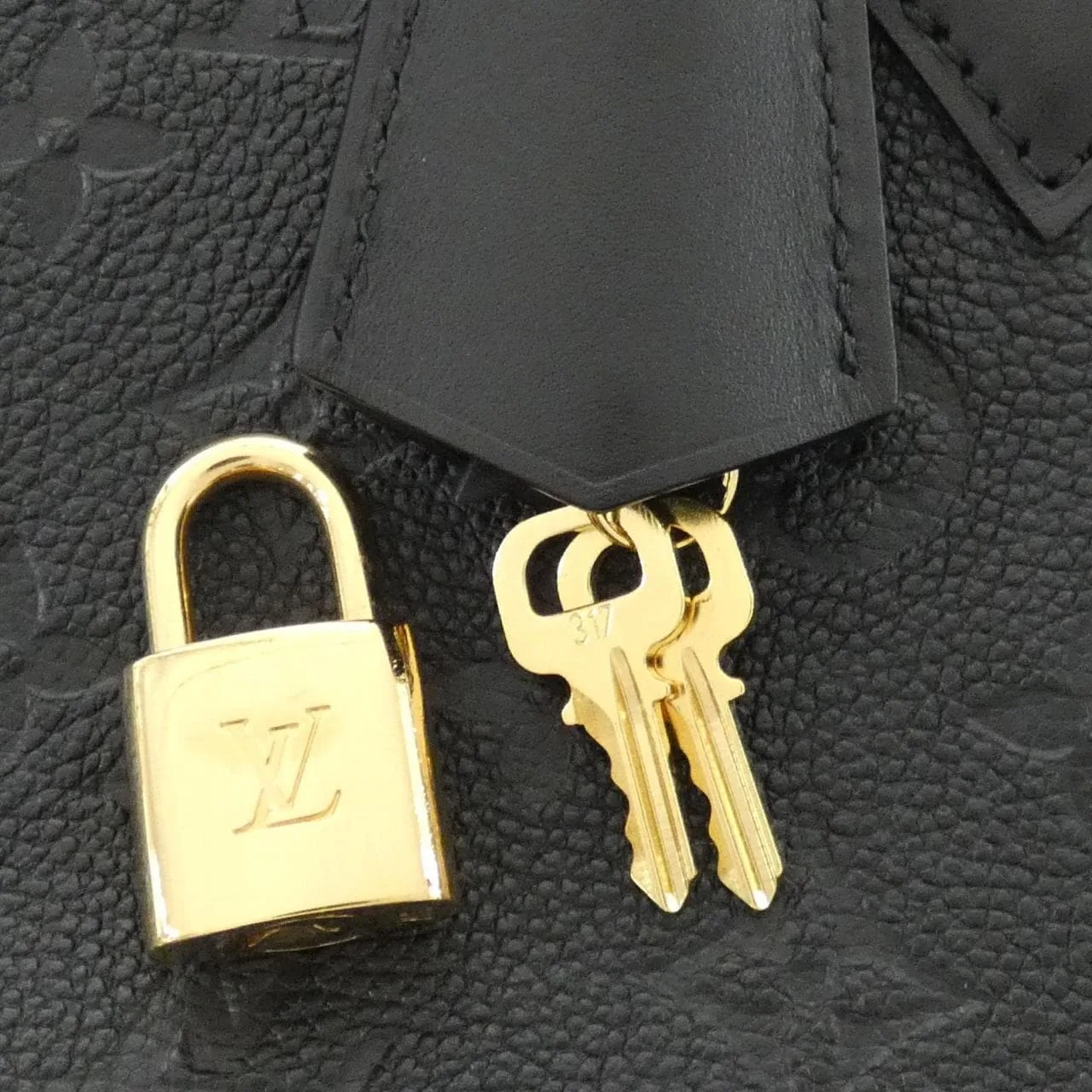LOUIS VUITTON Alma M26409 手提包 Monogram 黑色 Monogram 中古品A - 縮圖 5