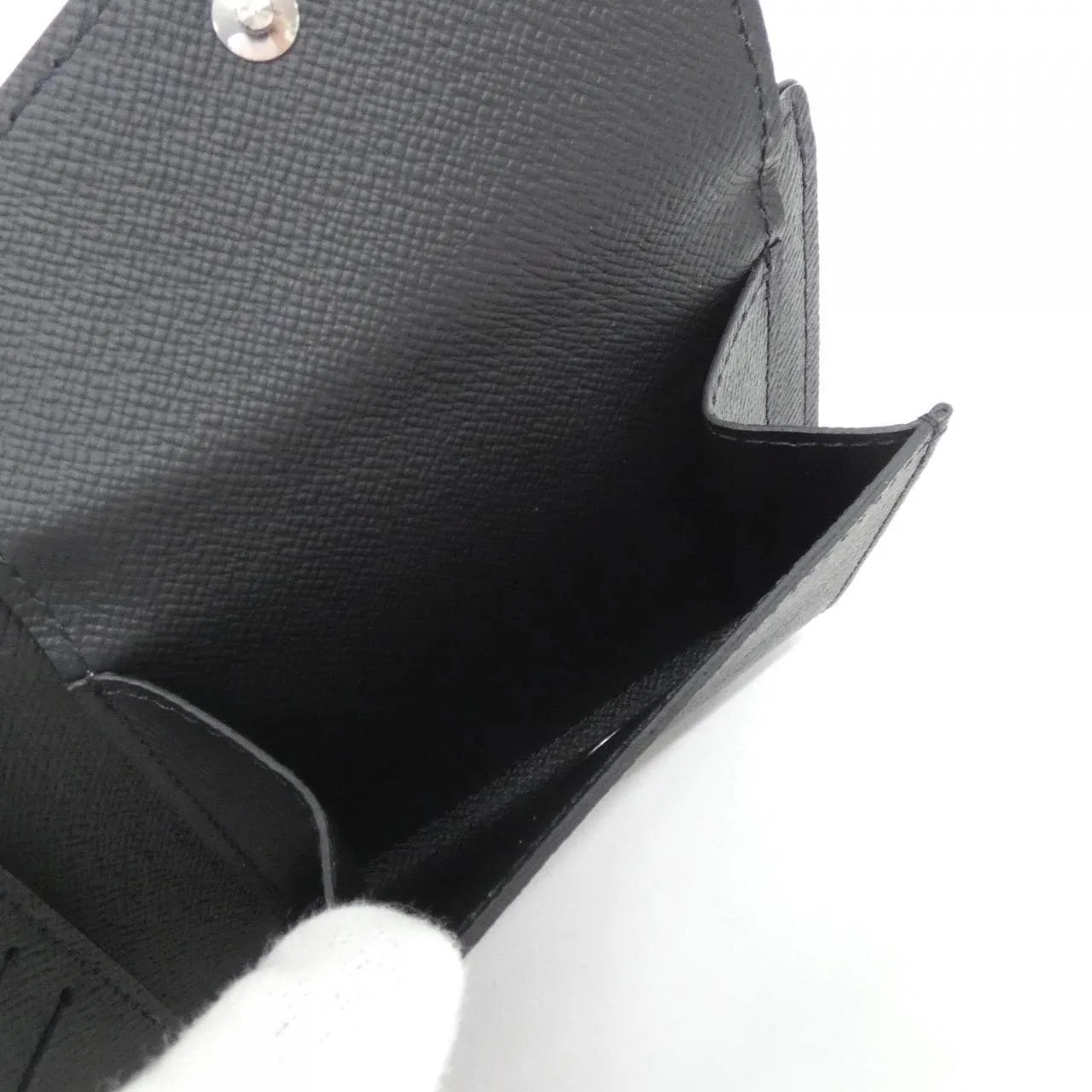 LOUIS VUITTON N63336 銀包 Damier 黑色 Damier 中古品A - 縮圖 5
