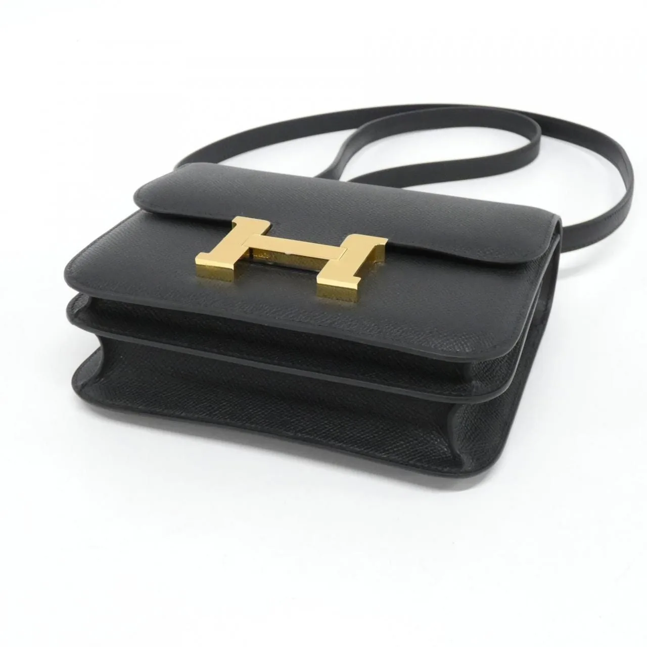 HERMES Constance 083905CC Shoulder Epsom 黑色 Epsom 皮 未使用品 - 縮圖 3