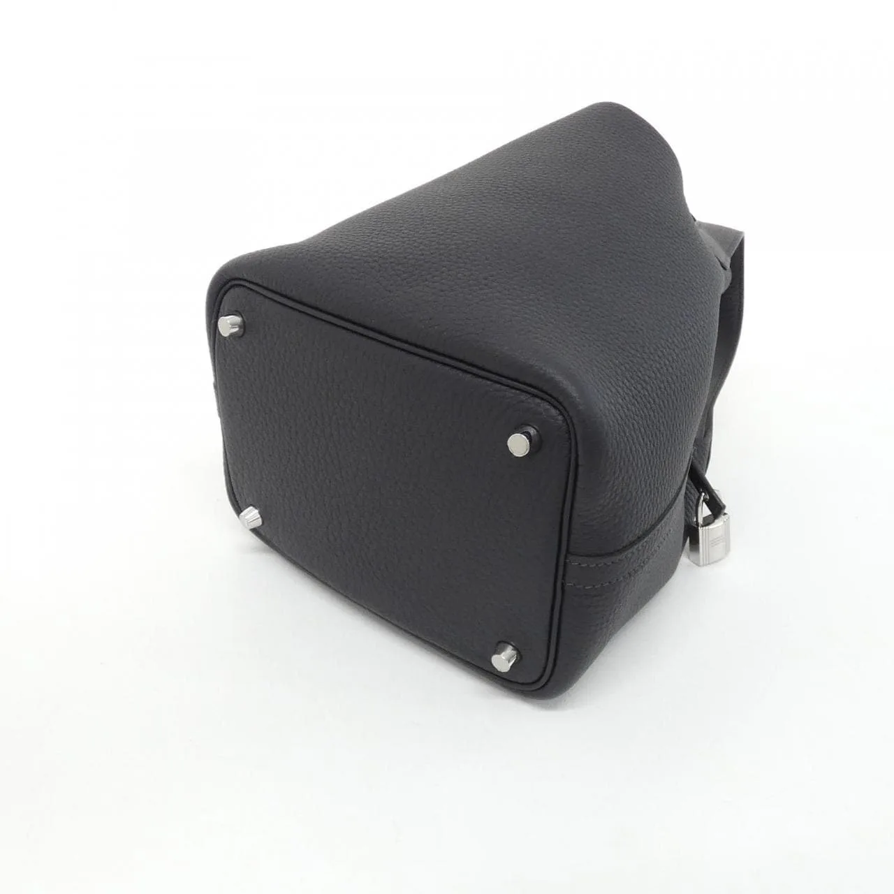 HERMES Picotin 056289CK Handbag Clemence 黑色 Clemence 皮 中古品A - 縮圖 2