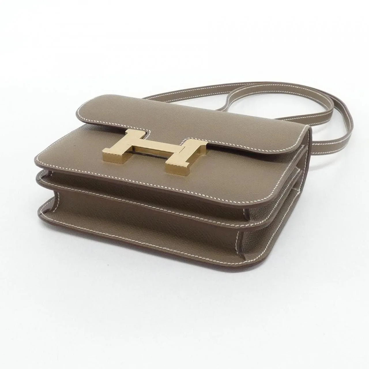 HERMES Constance 083905CP 肩背包 Epsom Etoupe Epsom 皮 未使用品 - 縮圖 3