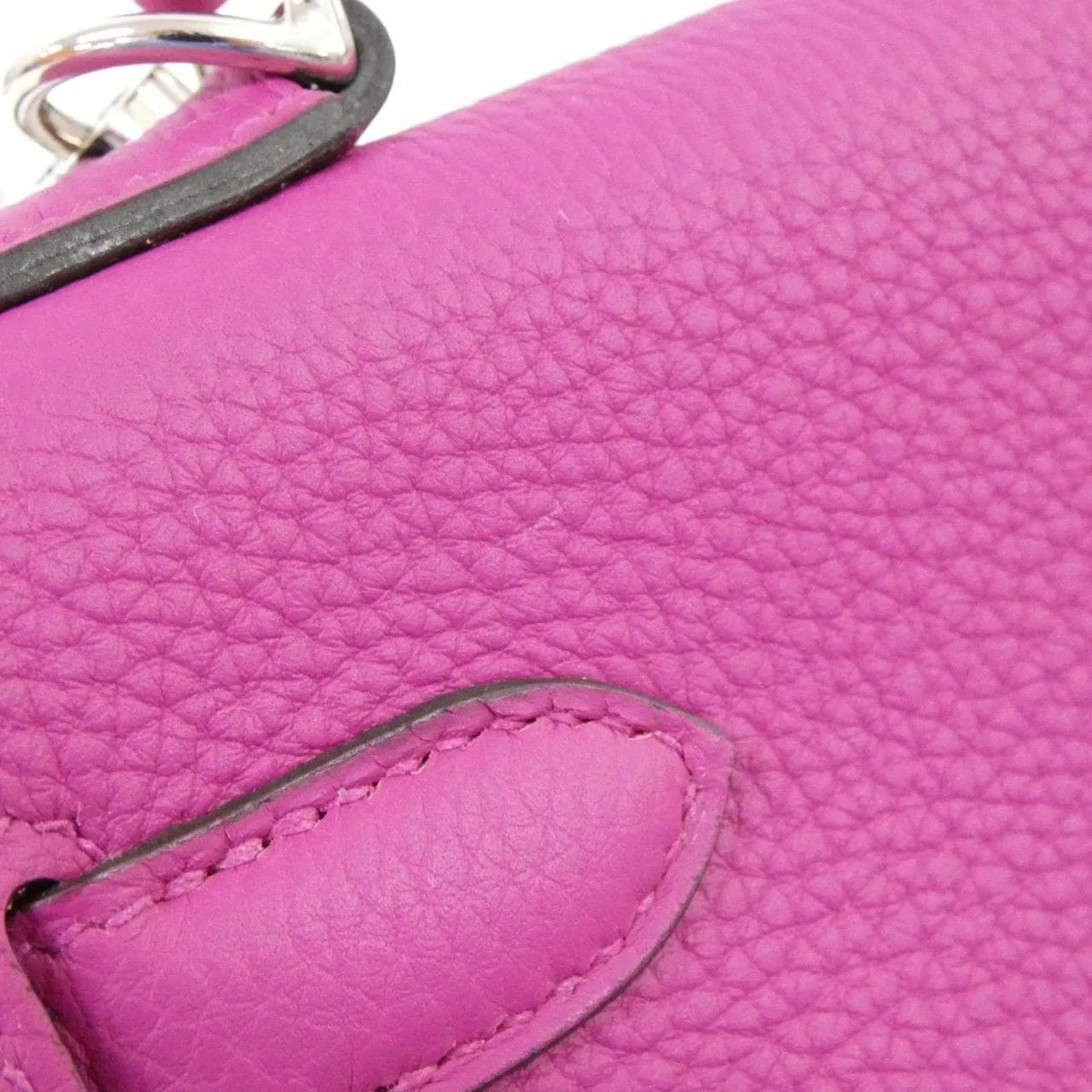 HERMES Kelly 030931CK Handbag Togo Purple Togo Leather Rank A - Thumbnail 5