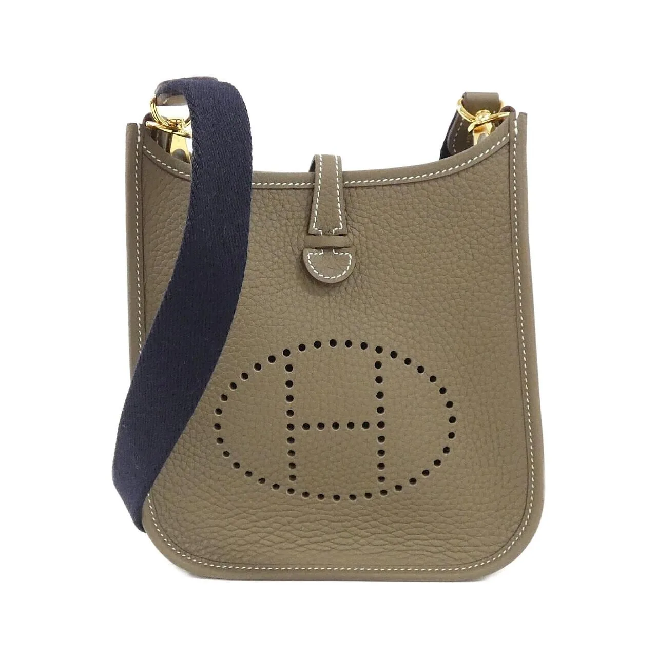 HERMES Evelyne 069426CC Shoulder Clemence Etoupe