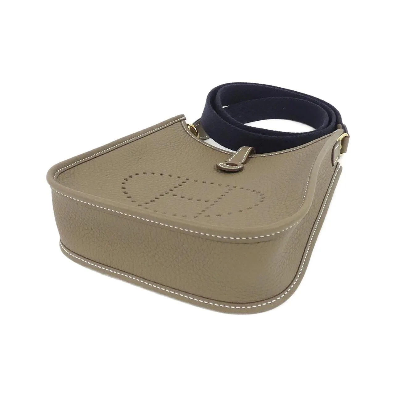 HERMES Evelyne 069426CC Shoulder Clemence Etoupe Clemence 皮 未使用品 - 縮圖 3