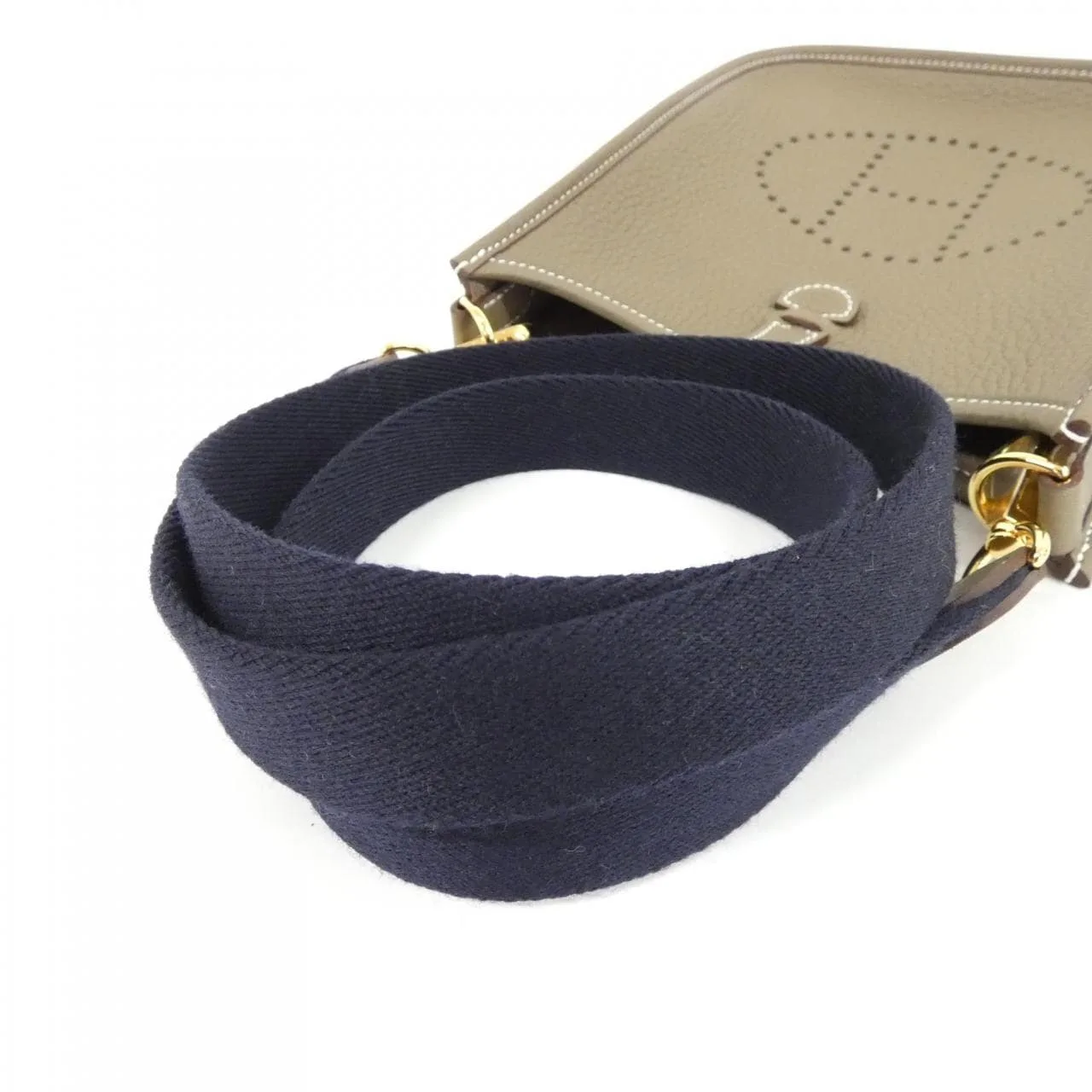 HERMES Evelyne 069426CC Shoulder Clemence Etoupe Clemence 皮 未使用品 - 縮圖 4