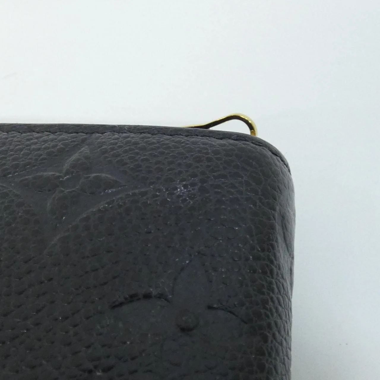 LOUIS VUITTON M60574 Coin Case Monogram 黑色 Monogram 中古品A - 縮圖 5