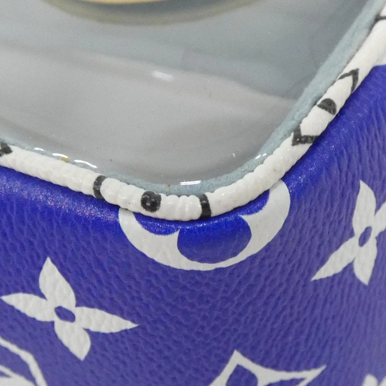 LOUIS VUITTON M44722 手提包 Monogram 藍色 Monogram 中古品A - 縮圖 3