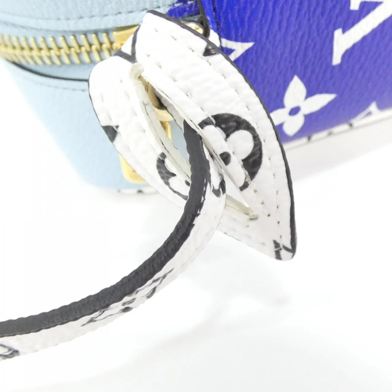 LOUIS VUITTON M44722 手提包 Monogram 藍色 Monogram 中古品A - 縮圖 5