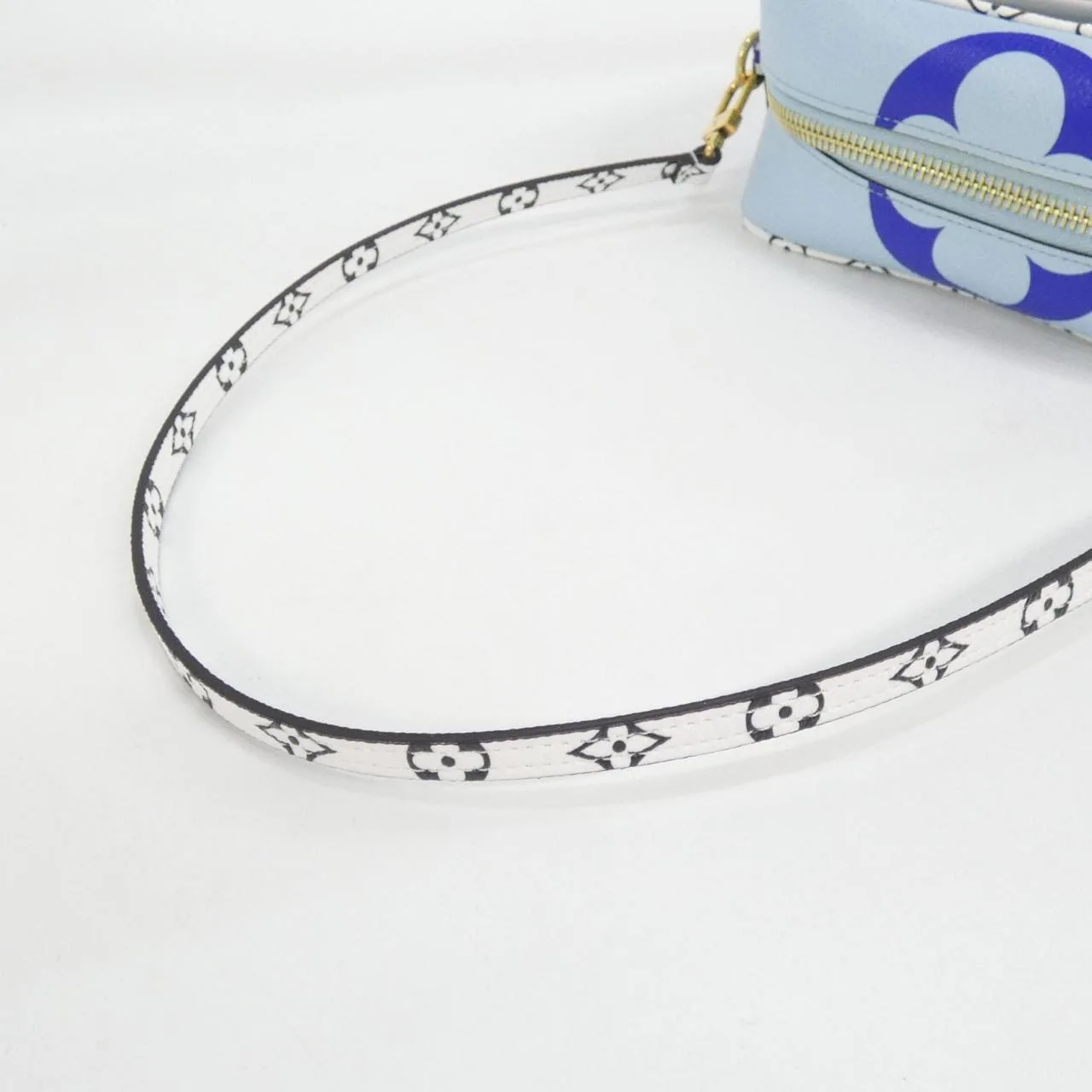 LOUIS VUITTON M44722 手提包 Monogram 藍色 Monogram 中古品A - 縮圖 6