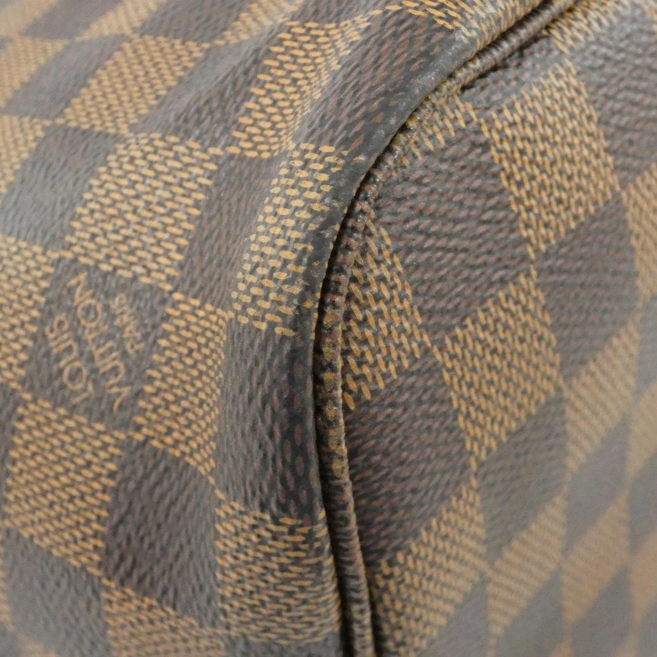 LOUIS VUITTON Neverfull N41358 Tote Damier 黑色 Damier 中古品A - 縮圖 2